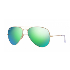 ÓCULOS DE SOL AVIADOR RAY BAN DOURADO VERDE ESPELHADO na internet