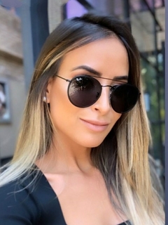 ÓCULOS DE SOL RAY BAN ROUND DOUBLE BRIDGE PRETO - comprar online