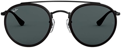 ÓCULOS DE SOL RAY BAN ROUND DOUBLE BRIDGE PRETO - Mix Óculos