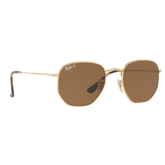 ÓCULOS DE SOL RAY BAN HEXAGONAL MARROM DEGRADE - comprar online