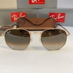 OCULOS DE SOL RAY BAN MARSHAL DOURADO MARROM DEGRADE - Mix Óculos