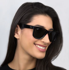 Óculos de Sol Ray Ban Wayfarer Reverse Preto - comprar online