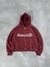 NON-STITCH ZIP HOOD (Boxy Bordo) - comprar online