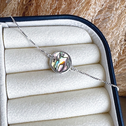 Pulseira Abalone Em Prata 925