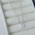 Colar Gota com Borda Cravejada e Corrente Elos em Prata 925 na internet