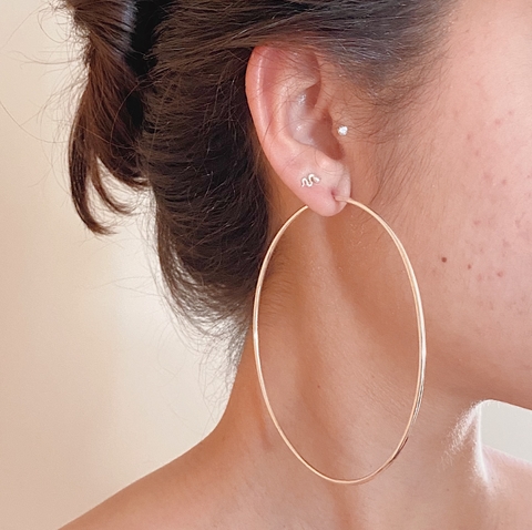 Argola Simples Max Em Prata 925