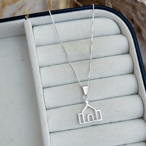 Colar Igrejinha Em Prata 925