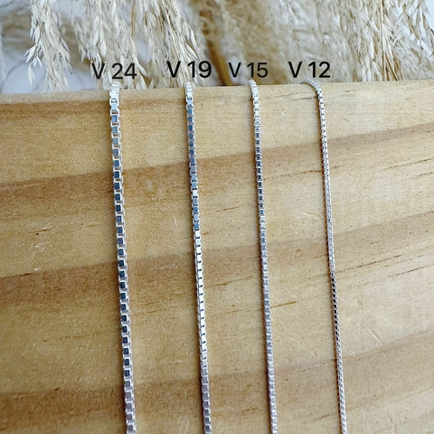 Corrente Veneziana V19 Em Prata 925