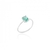 Anel Oval Pedra Glass Turmalina Paraiba Em Prata 925 - comprar online