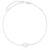 Tornozeleira Oval Cristal Em Prata 925 - comprar online