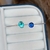 Bracelete Turmalina Verde e Azul Em Prata 925 - Brilho Lunar Pratas