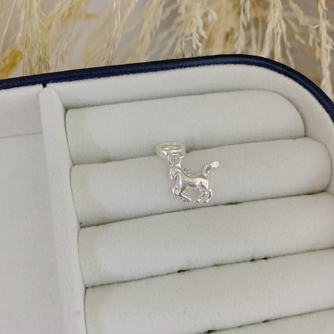 Berloque Cavalo Em Prata 925