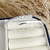 Bracelete Retangular Duas Pontas Metade Cravejado Em Prata 925