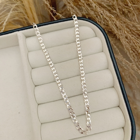 Corrente Groumet Elo P 2,5mm Em Prata 925