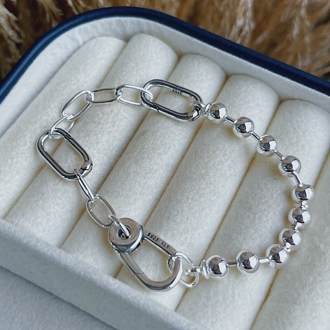 Pulseira Pandor Correntes e Bolinhas Em Prata 925 - comprar online