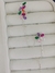 Brinco Flor Colorida com Piercing Fake Em Prata 925