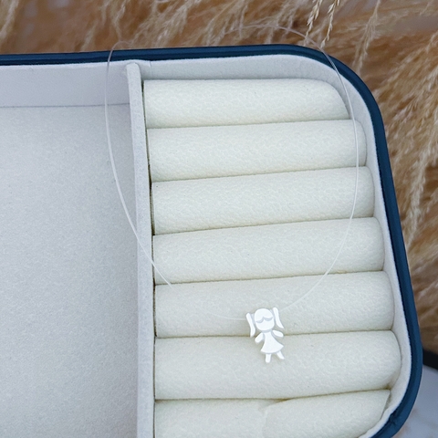 Colar Nylon Menina em Madrepérola