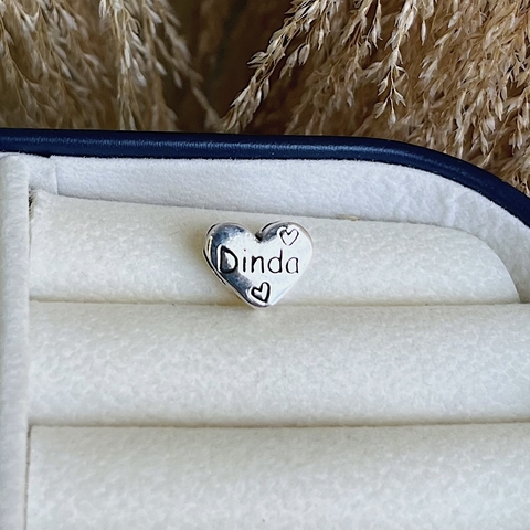 Berloque Separador Coração Dinda Em Prata 925 - comprar online