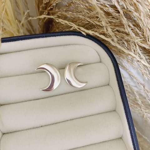 Brinco Lua Crescente Em Prata 925