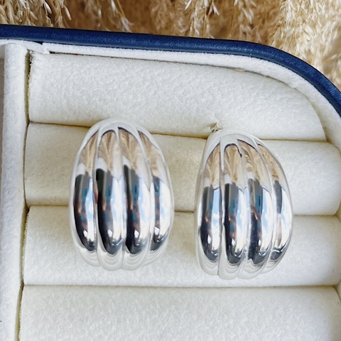 Meia Argola Eletroformação Em Prata 925 - comprar online