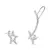 Brinco Ear Cuff Estrela Cadente Cravejado Em Prata 925 - loja online