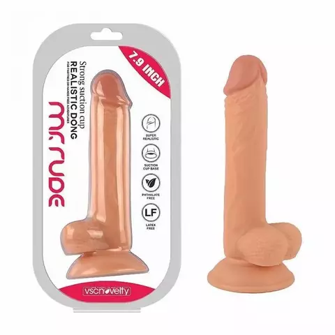 PÊNIS REALÍSTICO MR RUDE 6 COM VENTOSA 20X3,8CM GENERAL IMPORT