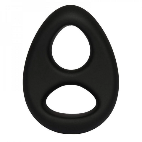 ANEL PENIANO DUPLO 6,5X4,8CM PRETO GENERAL IMPORT