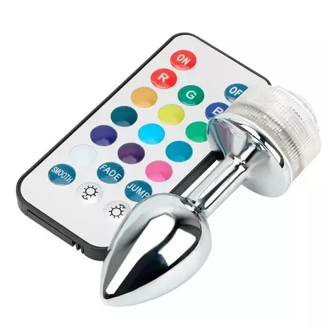 PLUG ANAL METAL LED PEQUENO GENERAL IMPORT