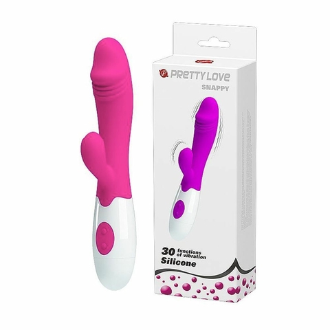 VIBRADOR SNAPPY PINK PRETTY LOVE 30 VIBRAÇÕES GENERAL IMPORT