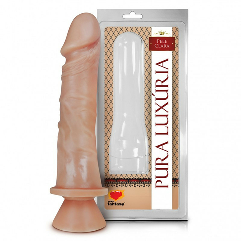 PRÓTESE PÊNIS REALÍSTICO COM VENTOSA 18X4,4CM SEXY FANTASY