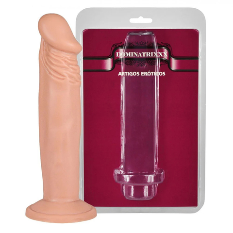 PRÓTESE REALÍSTICA MACIÇA VIDAL 16X3 CM DOMINATRIXXX