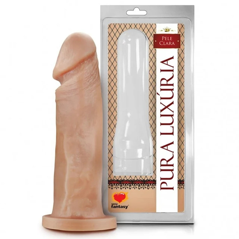 PRÓTESE PÊNIS REALÍSTICO SIMPLES BEJE 17,5X4,4CM SEXY FANTASY