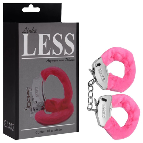 ALGEMA LESS ABS CROMADA COM PELÚCIA ROSA HARD