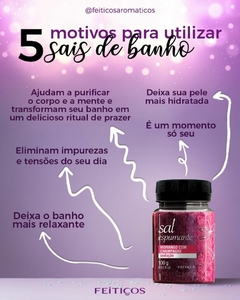 Sais de Banho Morango C/ Champagne Feitiços 100g