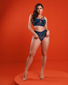 Conjunto Lingerie Apaixonante Vermelho 1093 na internet