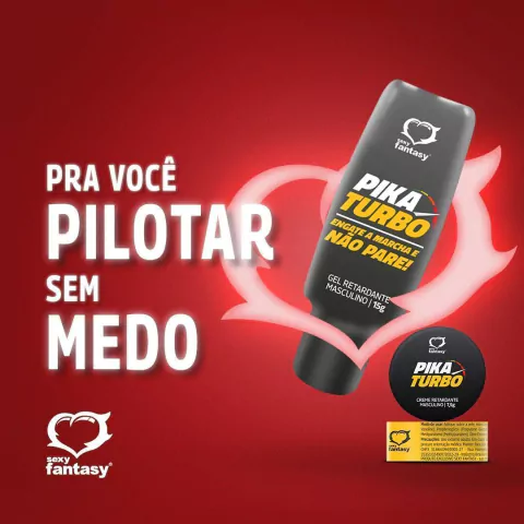 Pika Turbo Gel Retardante Masculino Sexy Fantasy 15g