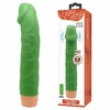 Prótese Realística Verde com Vibro em Silicone 22,5cmx 4,5cm