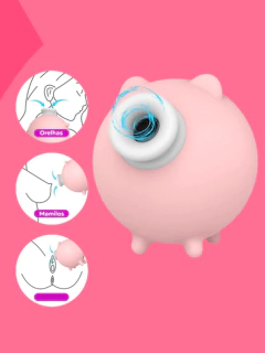 Porquinho Sugador De Clitoris com 10 Modos de Pulsação Recarregável