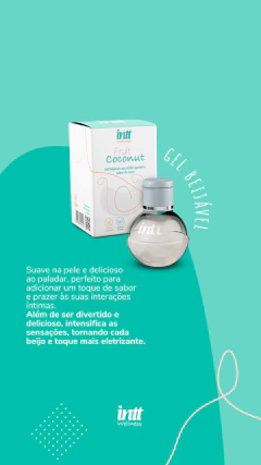 Fruit Sexy Coconut Gel Beijável 40ml INTT - Sex Shop Uh Lá Lá | Sex Shop Em Cuiabá 