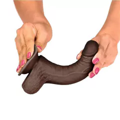 Slidy Prótese Dildo Super Realística Dupla Camada 17,8 cm na internet