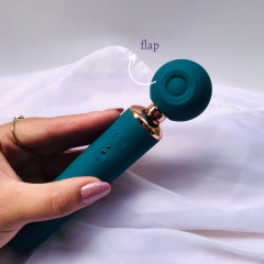 Vibrador Sandy Varinha Mágica 3 em 1 Com Vai e Vem Recarregável