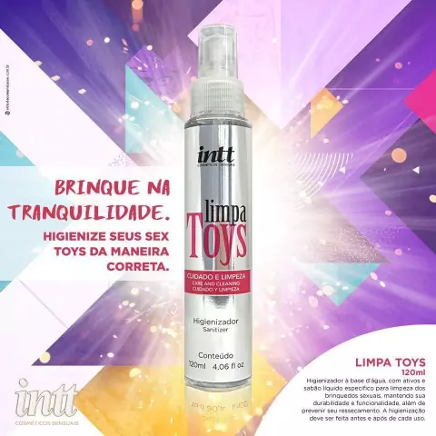 Limpa Toys Higienizador Liquido Intt 120 ml