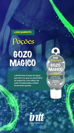 Gozo Mágico Lubrificante a Base de Agua Efeito HOT Sabor de Leite Condensado INTT 15g