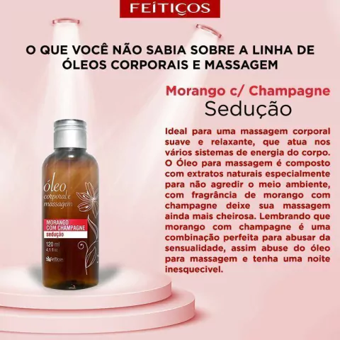 Óleo Corporal para Massagem Feitiços 120ml