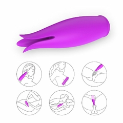 Vibrador Tulipa 2 em 1 Recarregável - loja online