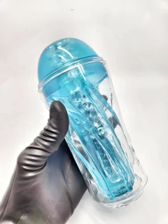 Masturbador Transparente em Formato de Lanterna