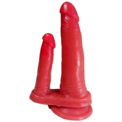 Prótese para Dupla Penetração Realística Macia 18x3,5 cm - comprar online