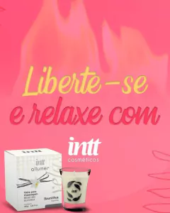 Vela Hidratante Allumer Para Massagem Comestível Baunilha 40g Intt