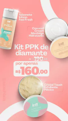 Kit PPK De Diamante Com 3 Produtos