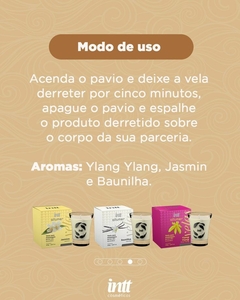 Vela Hidratante Allumer Para Massagem Comestível Baunilha 40g Intt na internet
